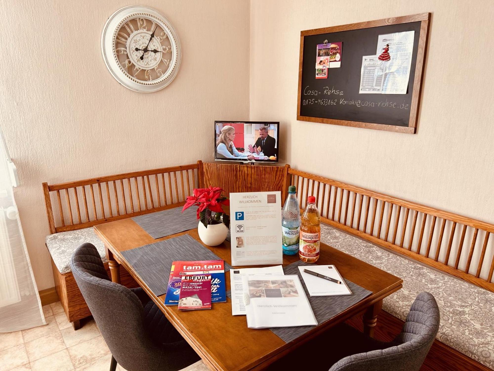 Casa Rehse I Stilvolles Apartment I 24H-Self-Check-In I Kostenlos Parken & Wlan I 55-Zoll-Smart&Kabel-Tv I Oepnv 埃尔福特 外观 照片